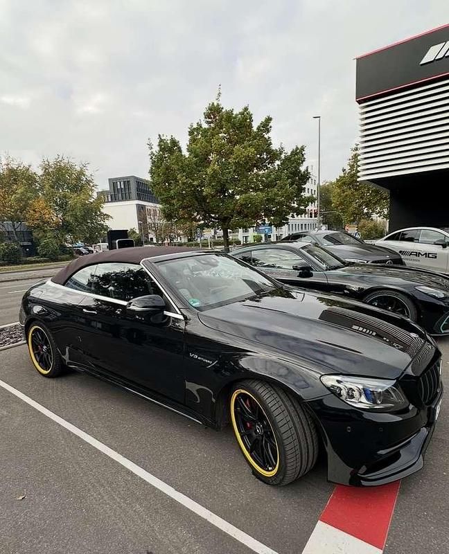 Schwarz Gebraucht 2019 Mercedes C63S AMG AMG Cabrio | 44.900 € (Superpreis) - Bild 1/4
