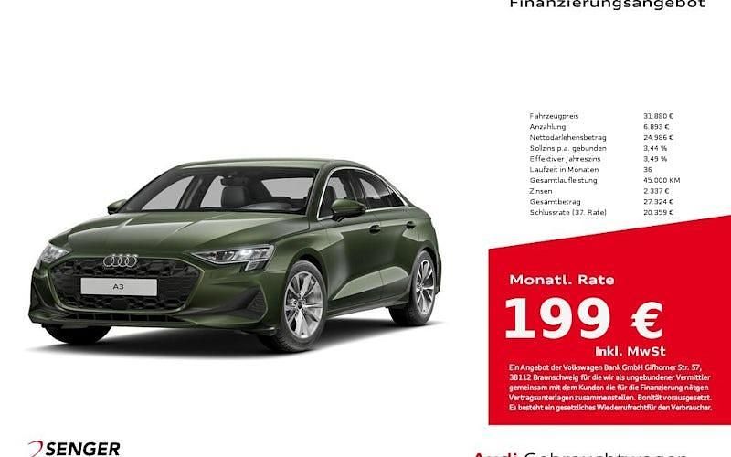 Gebraucht Audi A3 Performance 116 PS (85 kW) 2025 Distriktgrün Limousine