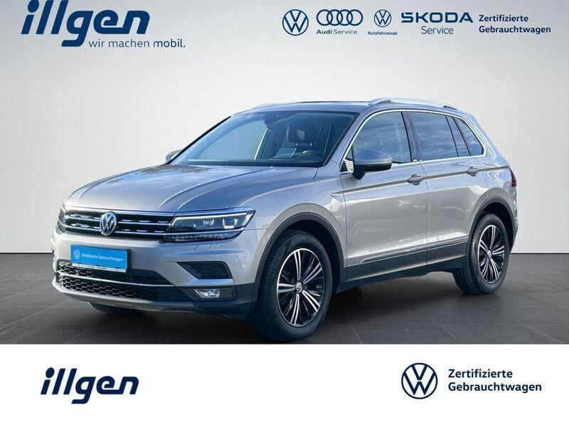 Silber / tungsten silver (metallic) Gebraucht 2020 VW Tiguan Highline SUV | 28.560 € (Superpreis) - Bild 1/4
