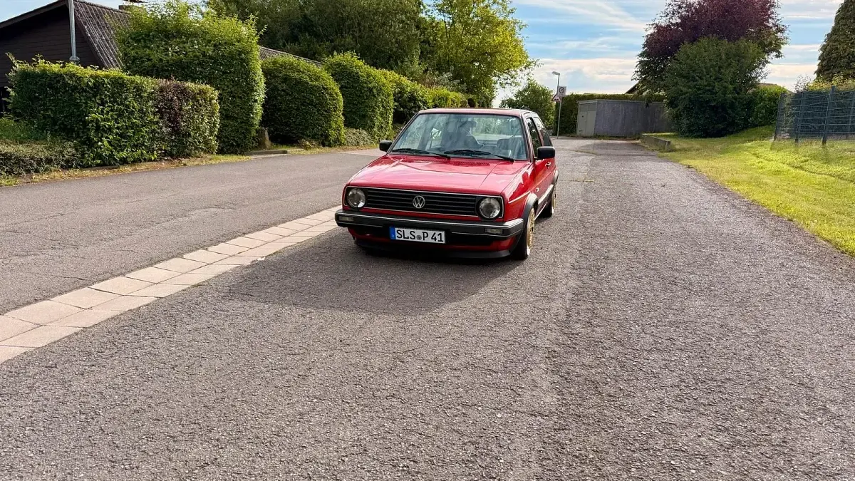Gebraucht VW Golf II Style 54 PS (39 kW) 1991 Rot Kleinwagen