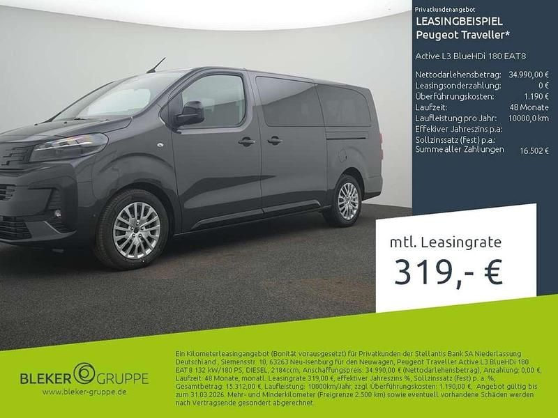 Neu Peugeot Traveller Active 179 PS (131 kW) 2026 Titaniumgrau Van / Kleinbus