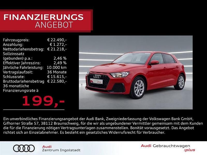Progessivrot metallic Gebraucht 2025 Audi A1 Sportback Advanced Kleinwagen | 22.490 € (Fairer Preis) - Bild 1/3