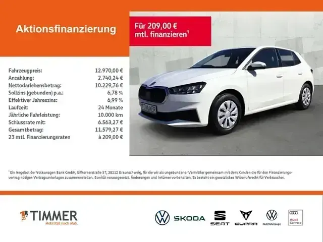 Używany Skoda Fabia Active 65 KM (47 kW) 2022 Biały Hatchback