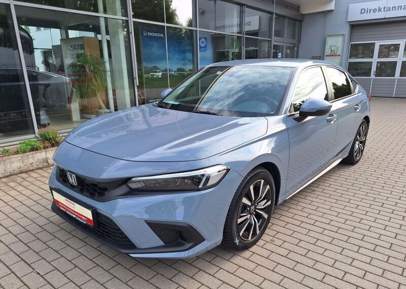 Sonic grey pearl Gebraucht 2023 Honda Civic Elegance Limousine | 28.950 € (Fairer Preis) - Bild 1/4