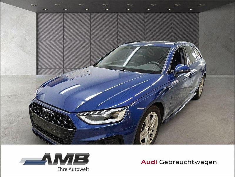 Ascariblau metallic Gebraucht 2024 Audi A4 S-Line Kombi | 33.940 € (Superpreis) - Bild 1/3