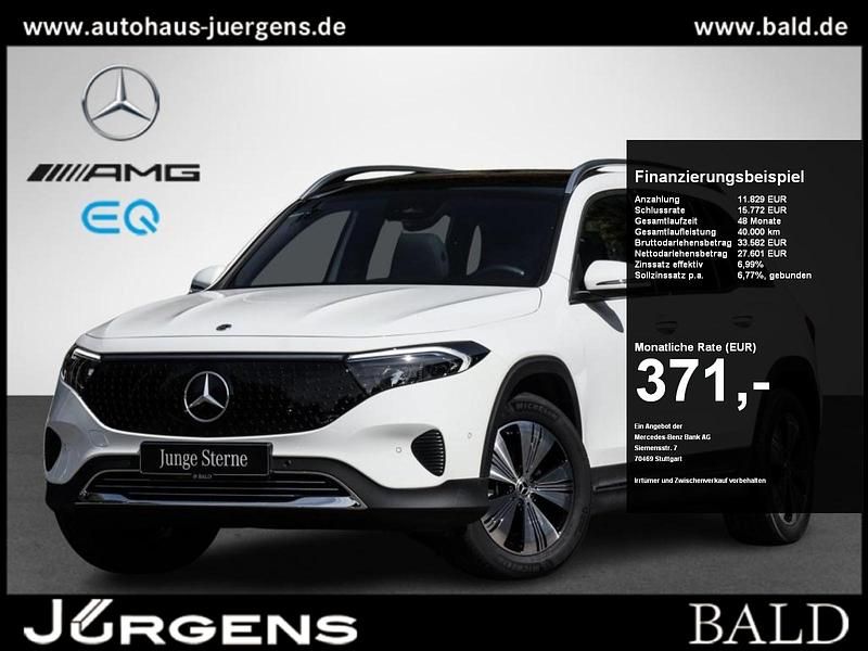 Weiss polarweiß Gebraucht 2024 Mercedes EQB300 Progressive SUV | 38.570 € (Fairer Preis) - Bild 1/4