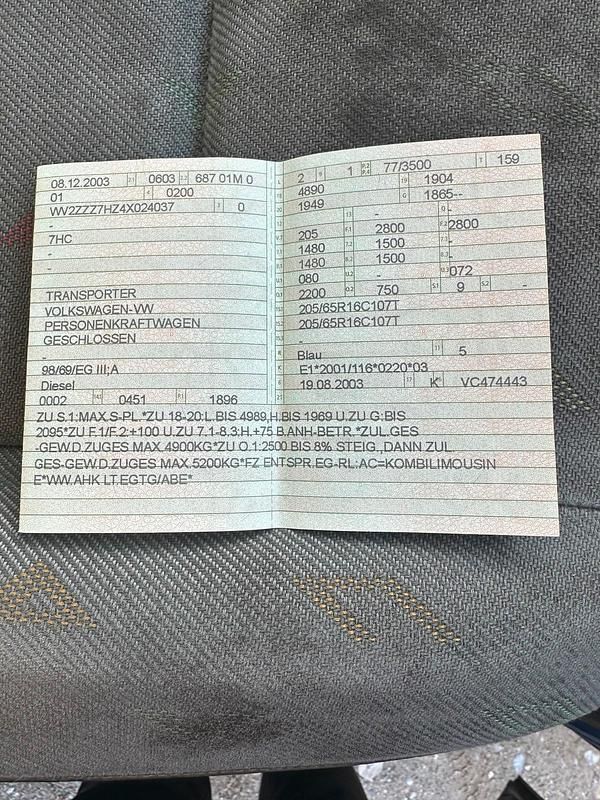 Second-hand VW Golf 105 CP (77 kW) 2003 Albastru Monovolum