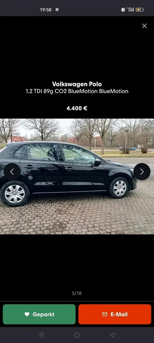 Gebraucht VW Polo 75 PS (55 kW) 2011 Schwarz Kleinwagen