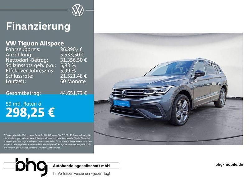 Grau Gebraucht 2023 VW Tiguan Allspace Move SUV | 36.890 € (Superpreis) - Bild 1/4