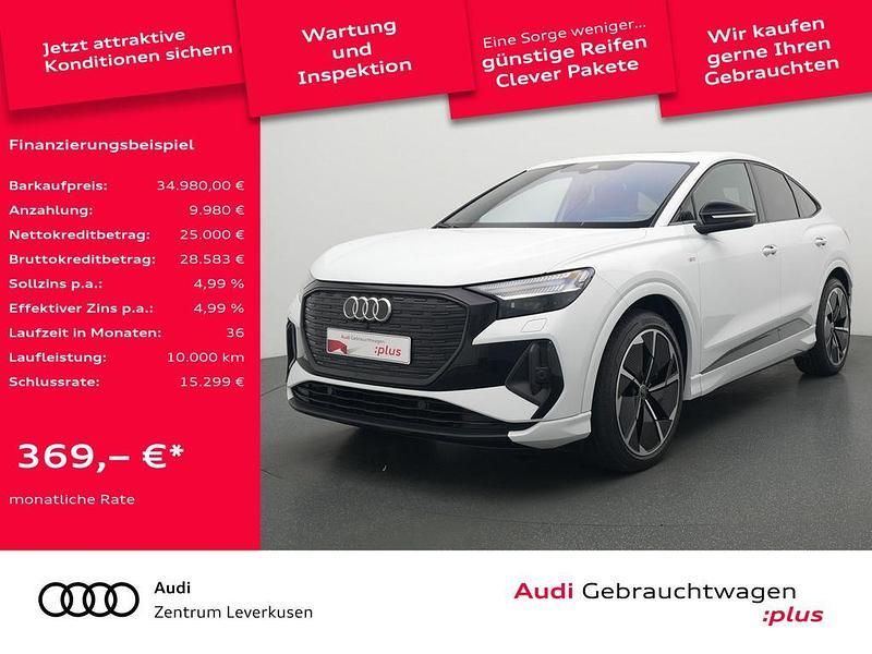 Gletscherweiß metallic Gebraucht 2022 Audi Q4 Sportback e-tron Ambiente SUV | 34.980 € (Fairer Preis) - Bild 1/4