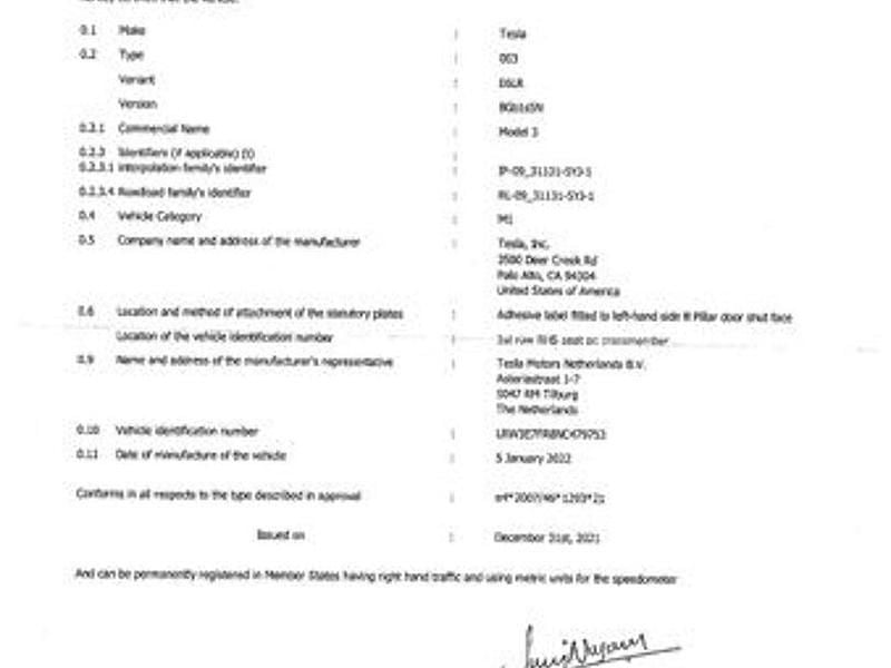 Gebraucht Tesla Model 3 Long Range RWD 239 kW (325 PS) 2022 Blau Limousine