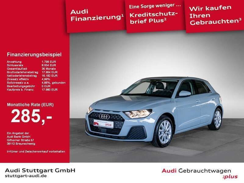 Grau Gebraucht 2021 Audi A1 Sportback Ambiente Kleinwagen | 19.440 € (Fairer Preis) - Bild 1/2