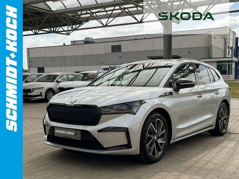 Silber Gebraucht 2022 Skoda Enyaq iV SportLine SUV | 33.980 € (Guter Preis) - Bild 1/4