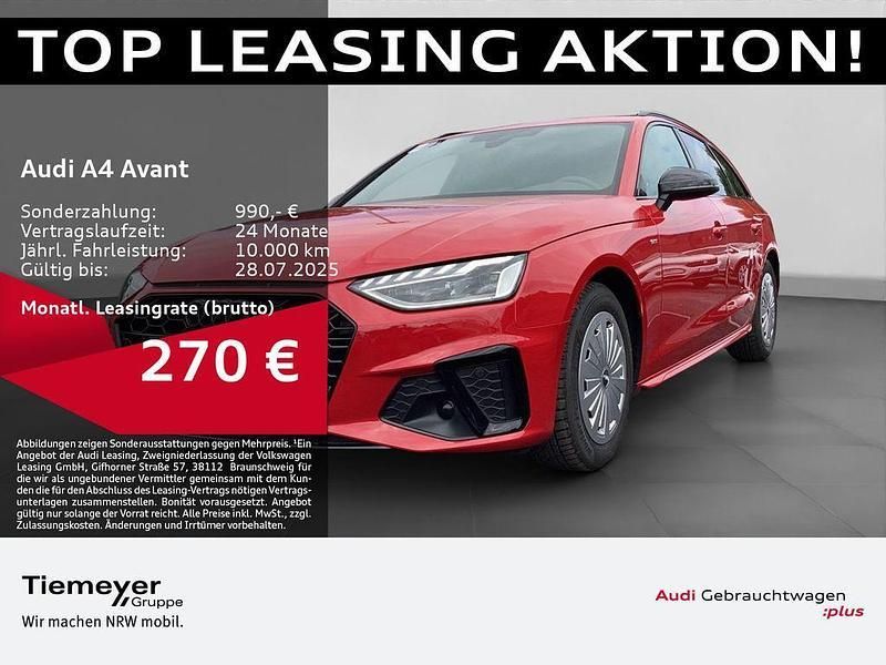 Progressivrot metallic Gebraucht 2024 Audi A4 S-Line Kombi | 38.540 € (Fairer Preis) - Bild 1/4