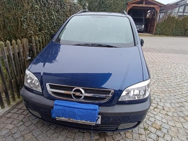 Blau Gebraucht 2003 Opel Zafira Van / Kleinbus | 550 € (Superpreis) - Bild 1/3
