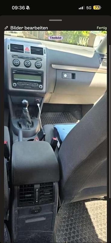 Gebraucht VW Touran 101 PS (74 kW) 2004 Silber Van / Kleinbus