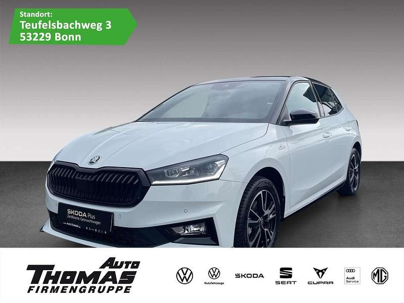Moonweiss metallic Gebraucht 2024 Skoda Fabia Monte Carlo Kleinwagen | 22.880 € (Fairer Preis) - Bild 1/3