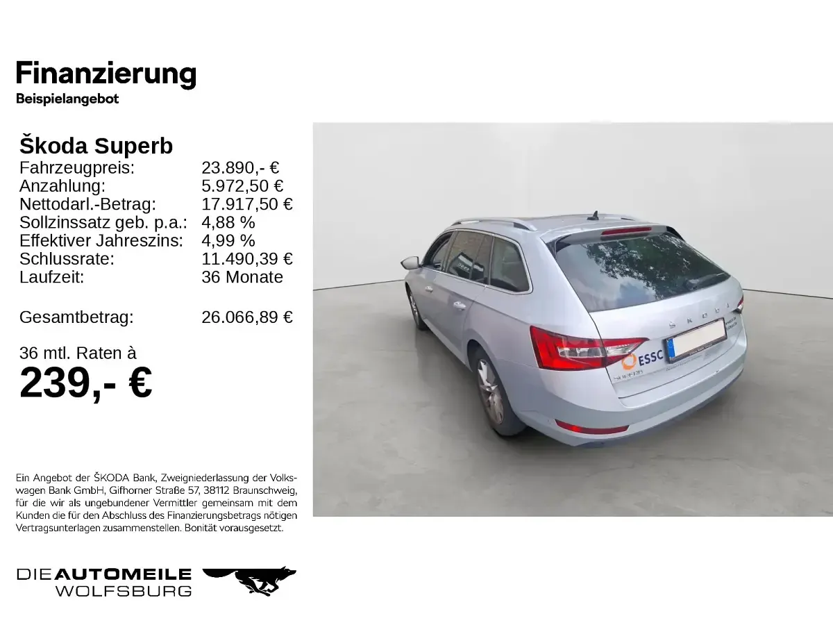 Gebraucht Skoda Superb Style 150 PS (110 kW) 2022 Kombi