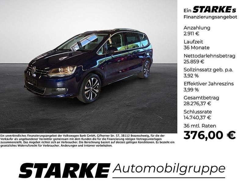 Blau Gebraucht 2021 VW Sharan United Van / Kleinbus | 28.770 € (Fairer Preis) - Bild 1/4