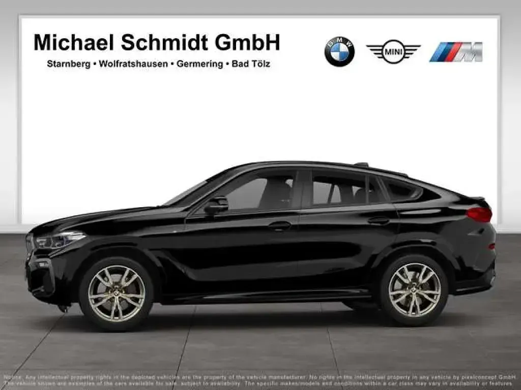 Gebraucht BMW X6 530 PS (389 kW) 2023 Saphirschwarz (metallic) SUV