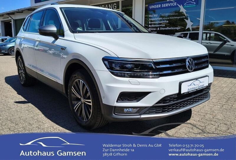 Pure white Gebraucht 2020 VW Tiguan Allspace SUV | 26.990 € (Superpreis) - Bild 1/4