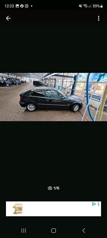 Gebraucht BMW 316 Compact 115 PS (84 kW) 2002 Schwarz Kleinwagen
