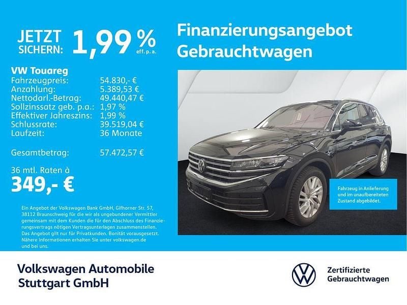 Grenadillschwarz metallic Gebraucht 2024 VW Touareg Elegance SUV | 54.730 € (Fairer Preis) - Bild 1/4