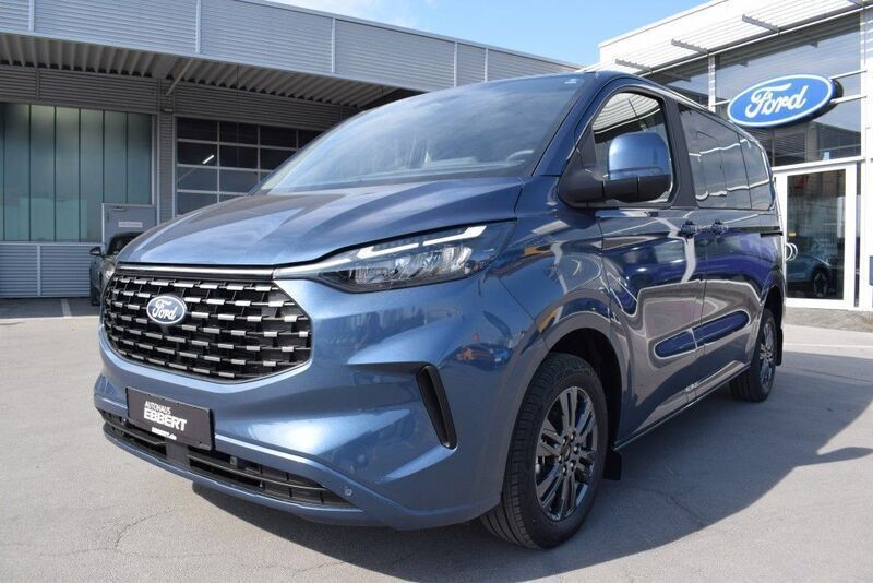 Blau Neu 2025 Ford Tourneo Custom Titanium Van / Kleinbus | 55.950 € (Fairer Preis) - Bild 1/4
