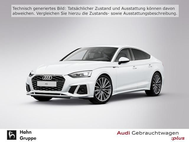 Gletscherweiß metallic Gebraucht 2023 Audi A5 Sportback S-Line | 33.930 € (Superpreis) - Bild 1/4