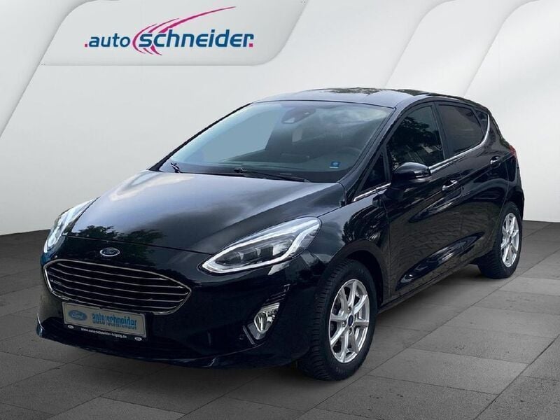Obsidianschwarz metallic (metallic) Gebraucht 2021 Ford Fiesta Titanium X Kleinwagen | 17.990 € (Etwas zu teuer) - Bild 1/4