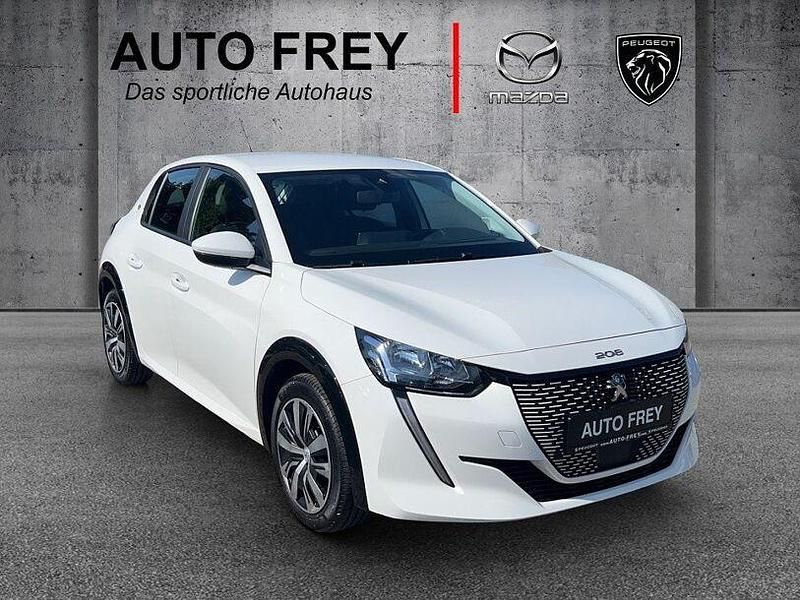 Schneeweiß Gebraucht 2021 Peugeot e-208 Active Kleinwagen | 14.490 € (Guter Preis) - Bild 1/3