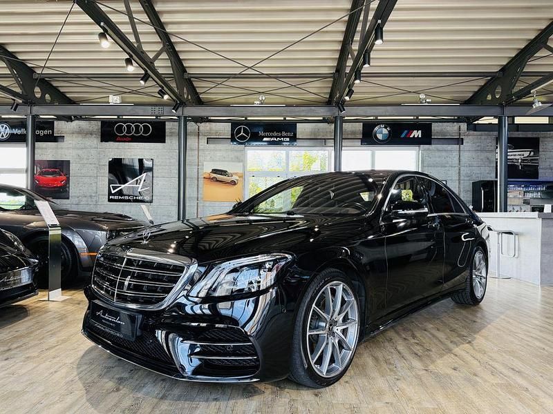 Obsidianschwarz metalliclack Gebraucht 2018 Mercedes S400 AMG line Limousine | 56.990 € (Fairer Preis) - Bild 1/4