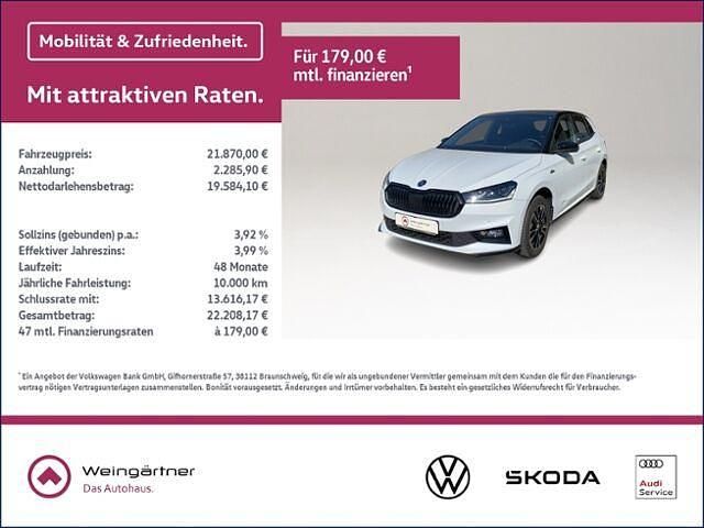 Andere farbe Gebraucht 2024 Skoda Fabia Monte Carlo Kleinwagen | 21.870 € (Fairer Preis) - Bild 1/2