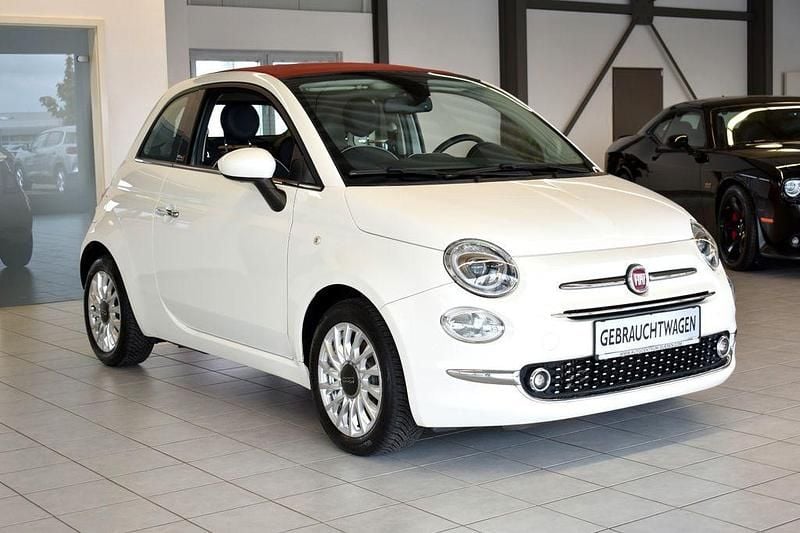 Weiß Gebraucht 2016 Fiat 500 Lounge Cabrio | 8.599 € (Fairer Preis) - Bild 1/4