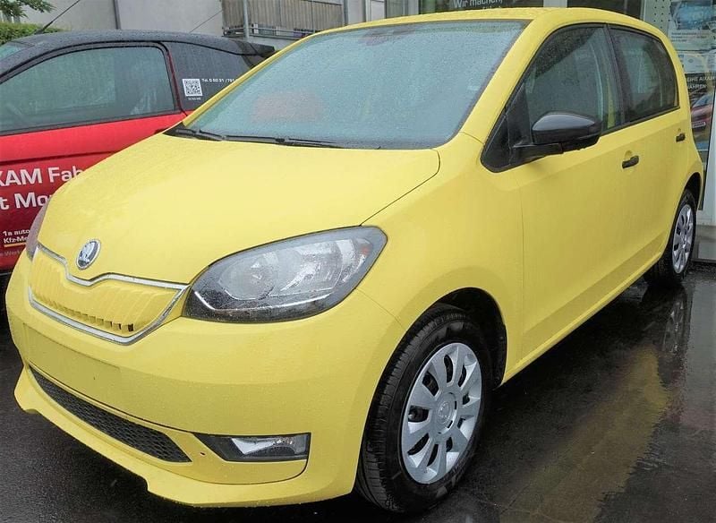 Sunflowergelb b1b Gebraucht 2021 Skoda Citigo-e IV Ambition Kleinwagen | 12.800 € (Guter Preis) - Bild 1/4