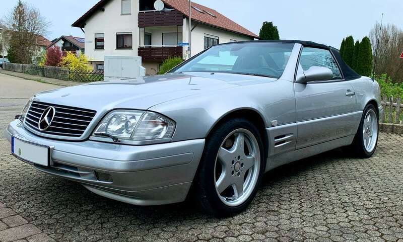 Silber Gebraucht 1999 Mercedes SL320 AMG Cabrio | 27.900 € (Superpreis) - Bild 1/4
