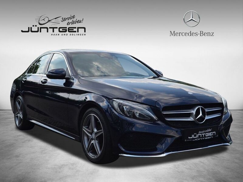 Cavansitblau Gebraucht 2016 Mercedes C250 AMG line Limousine | 26.444 € (Etwas zu teuer) - Bild 1/4