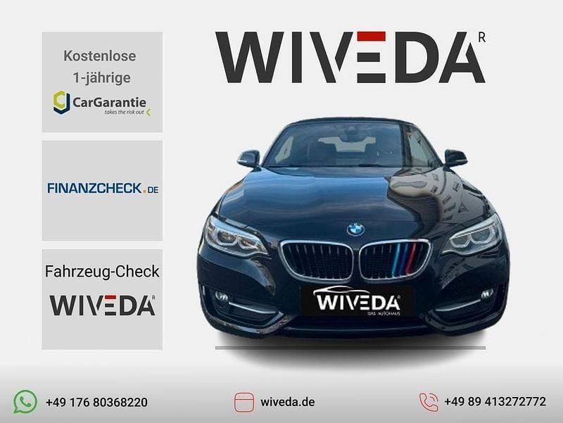 Schwarz Gebraucht 2015 BMW 228 Sport Line Cabrio | 17.999 € (Fairer Preis) - Bild 1/4