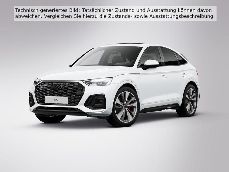 Gletscherweiß metallic (metallic) Gebraucht 2023 Audi Q5 Sportback Business SUV | 43.990 € (Fairer Preis) - Bild 1/4