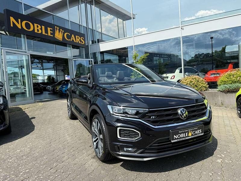 Deep black perleffekt Gebraucht 2021 VW T-Roc Cabriolet R-line Cabrio | 27.790 € (Fairer Preis) - Bild 1/4