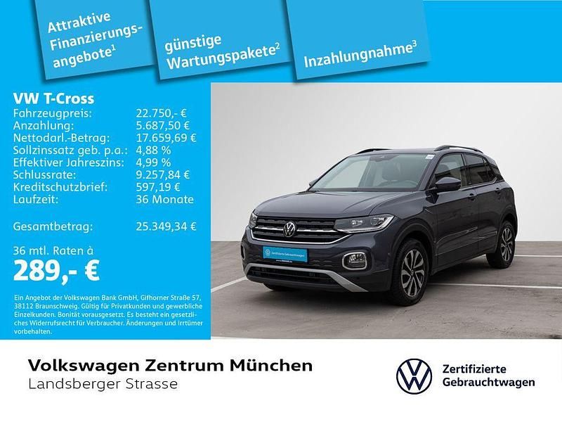 Grau Gebraucht 2023 VW T-Cross Active SUV | 22.750 € (Fairer Preis) - Bild 1/2