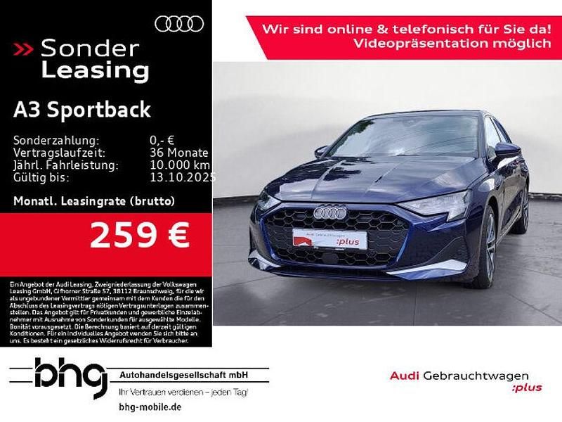 Navarrablau metallic Gebraucht 2024 Audi A3 Advanced Plus Limousine | 32.460 € (Fairer Preis) - Bild 1/4