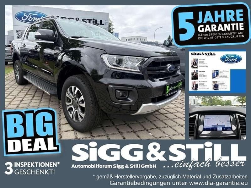 Obsidianschwarz metallic Gebraucht 2021 Ford Ranger Wildtrack Abholung | 35.950 € (Superpreis) - Bild 1/4