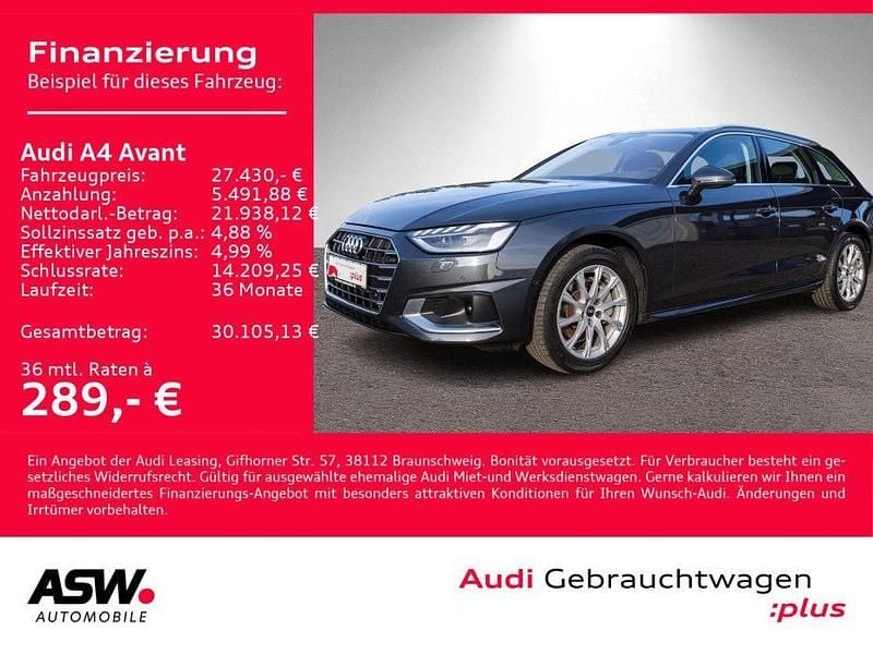 Gebraucht Audi A4 Advanced Plus 204 PS (150 kW) 2023 Manhattangrau metallic Kombi
