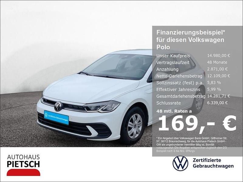 Weiss Gebraucht 2022 VW Polo Kleinwagen | 14.980 € (Fairer Preis) - Bild 1/3