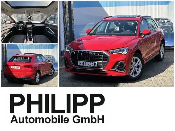 Tangorot metallic Gebraucht 2019 Audi Q3 S-Line SUV | 23.399 € (Guter Preis) - Bild 1/4