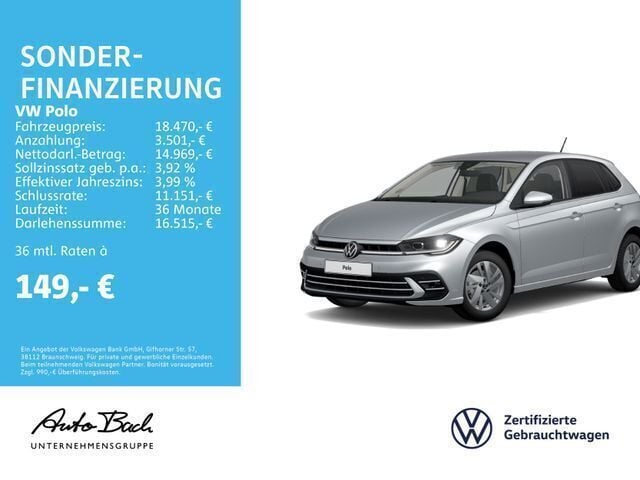 Silber Gebraucht 2022 VW Polo Style Limousine | 18.470 € (Fairer Preis) - Bild 1/4