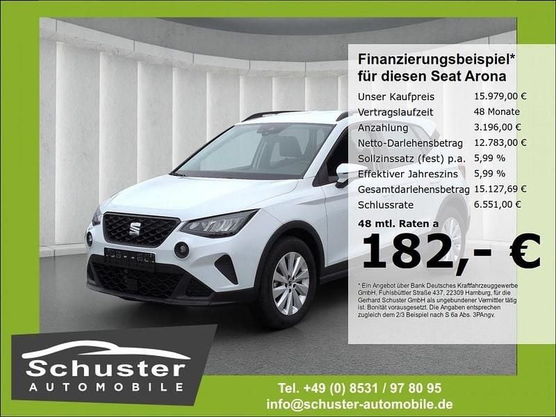 Weiss Gebraucht 2023 Seat Arona Style SUV | 15.979 € (Guter Preis) - Bild 1/4