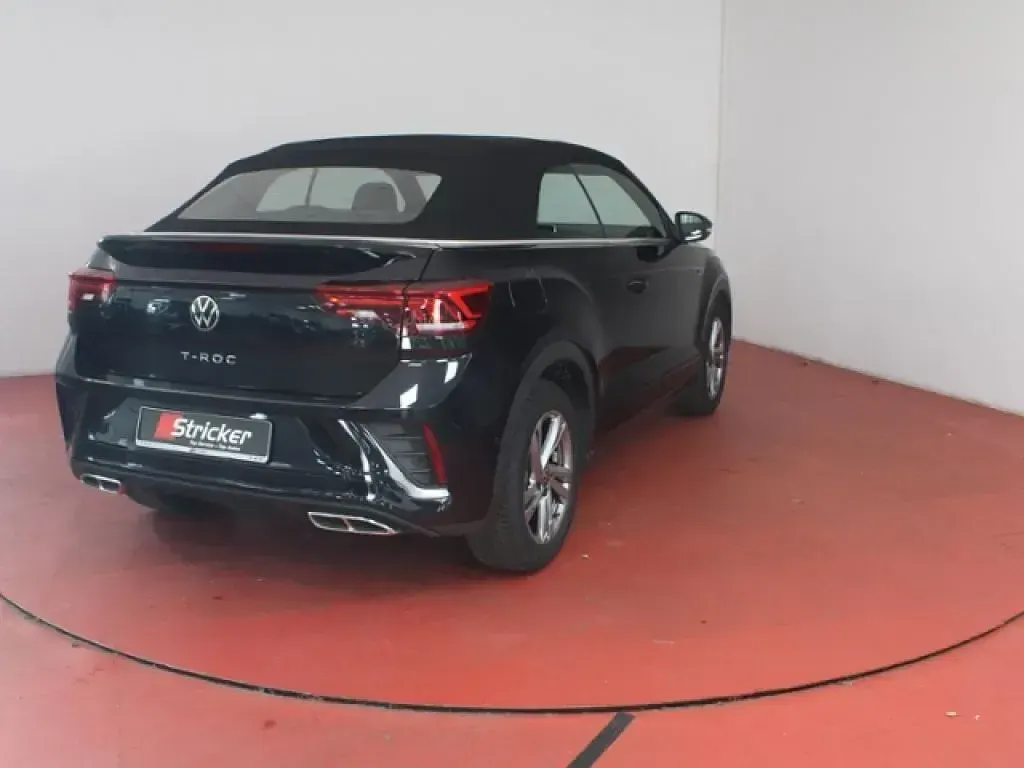 Gebraucht VW T-Roc Cabriolet R-line 150 PS (110 kW) 2025 Deep black perleffekt schwarz (metallic) Cabrio