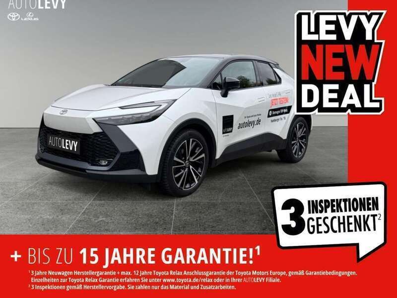 Platinum weiß perleffekt Gebraucht 2024 Toyota C-HR Lounge SUV | 35.453 € (Superpreis) - Bild 1/4